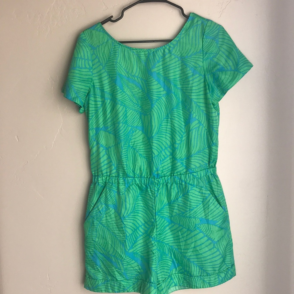 Ann Taylor Loft Palm Romper